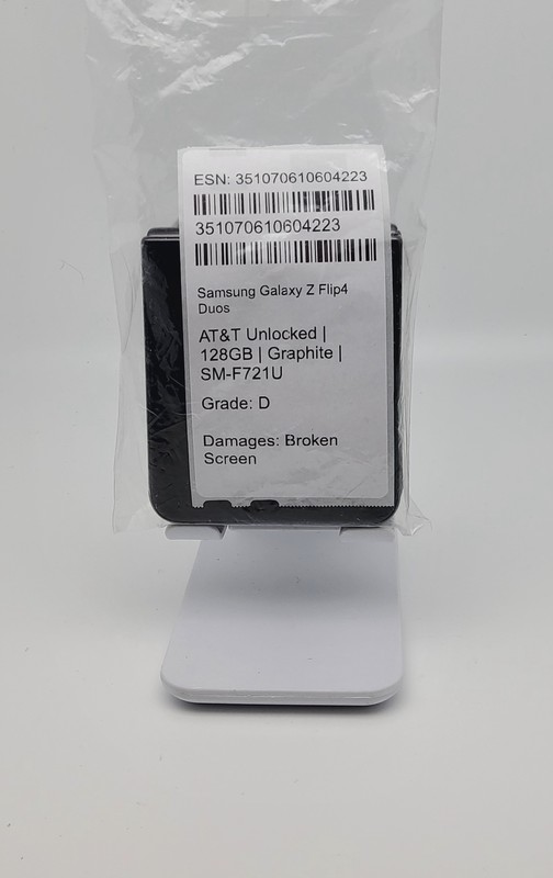 Samsung Galaxy Z Flip4 128GB (AT&T Unlocked) – Graphite | SM-F721U – PLZ READ