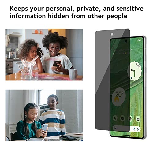 2+2 Pack Privacy Screen Protector for Google Pixel 7 & 8 Ultra HD Anti-Scratch B gallery