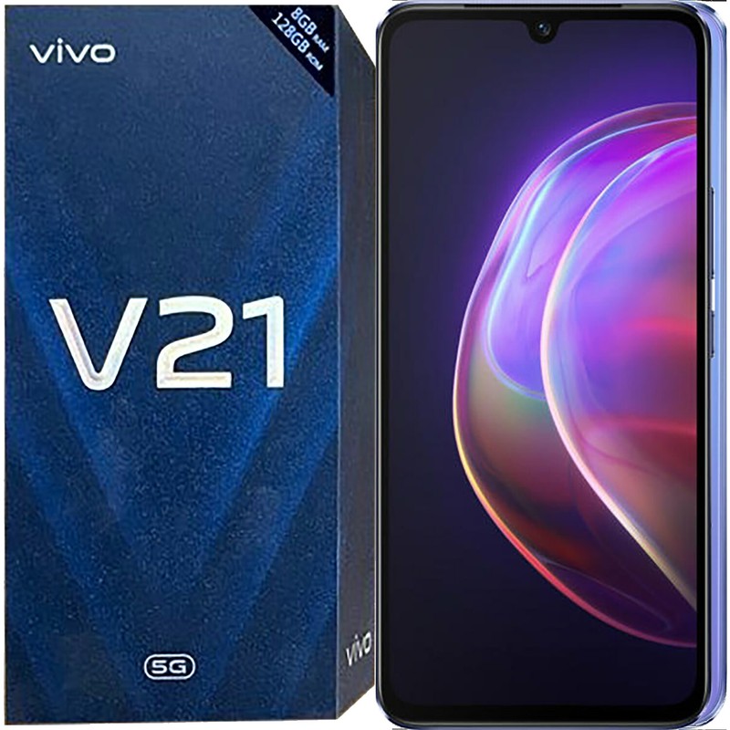 BNIB Vivo V21 Dual-SIM 128GB ROM + 8GB RAM Purple Factory Unlocked 5G GSM
