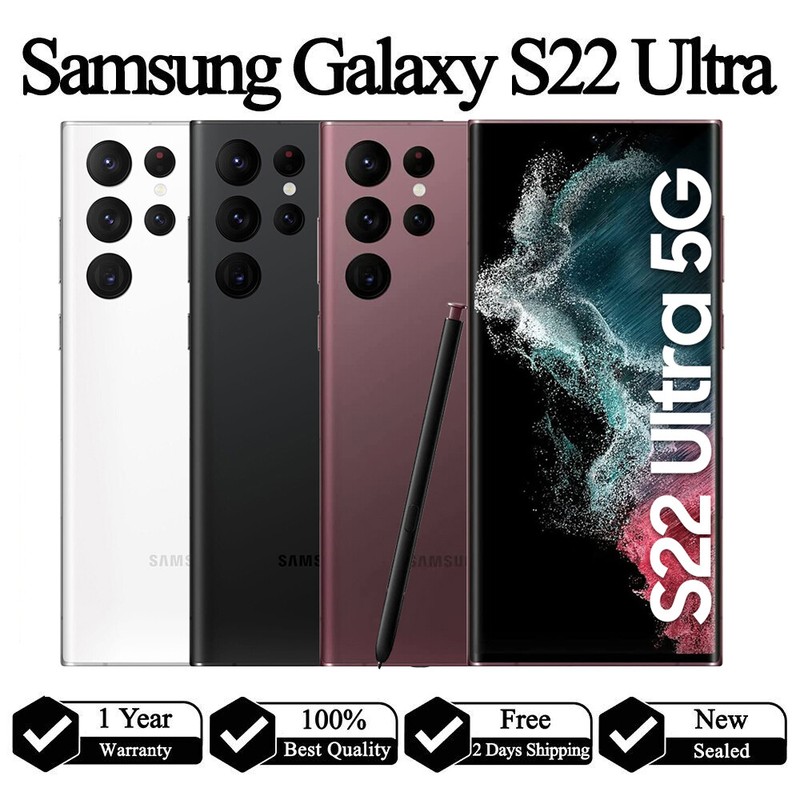 Samsung Galaxy S22 Ultra 5G SM-S908U Factory Unlocked 2YEAR WARRANTY GSM CDMA gallery