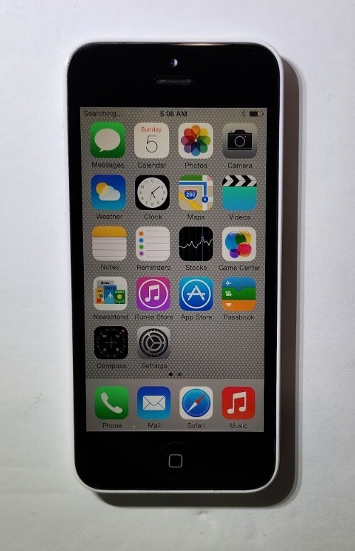 Rare IOS 7.1.2 Apple iPhone 5c – 32GB White CDMA UNLOCKED – LOOKS/WORK EXCELLENT