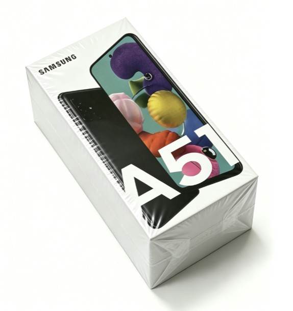 New Sealed Samsung Galaxy A51 128GB Factory Unlocked Black Smartphone