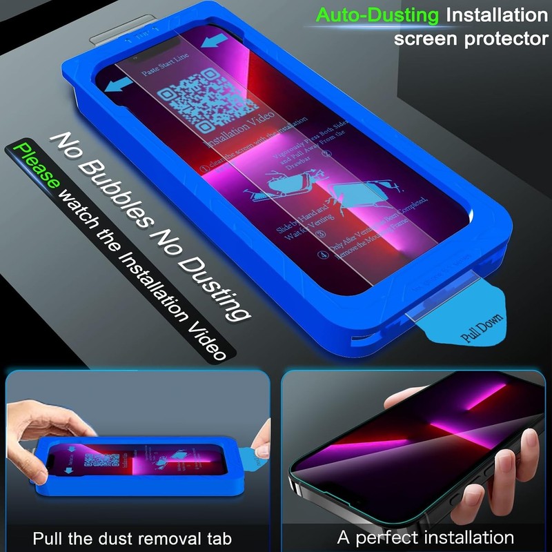 3PCS Screen Protector & Camera Lens Protector for iPhone 13 Pro 6.1 Inch Case Fr gallery