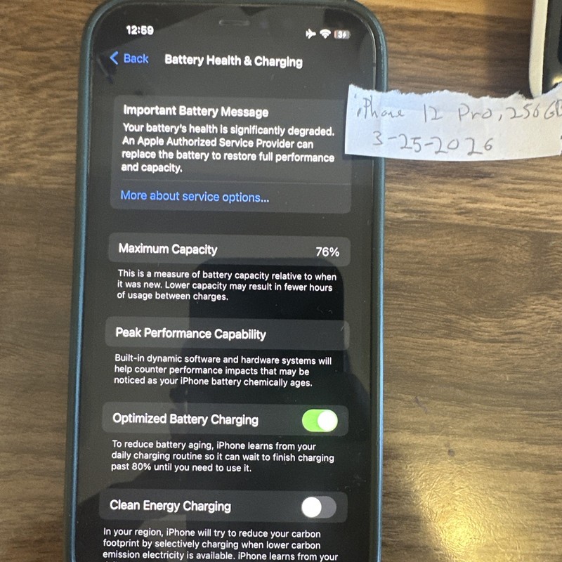 *Jailbroken* IPhone 12 Pro 256GB (Unlocked) RARE IOS 16.3.1 w/ Dopamine Sileo gallery