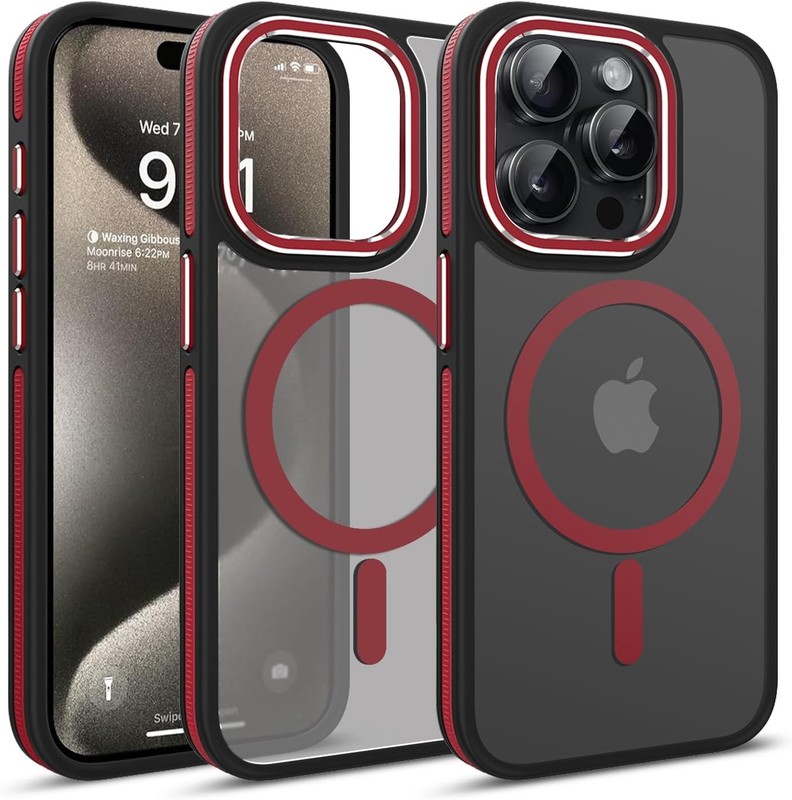 iPhone 14 Pro Max Case Translucent Matte Back Slim Magnetic Case for iPhone 14 P