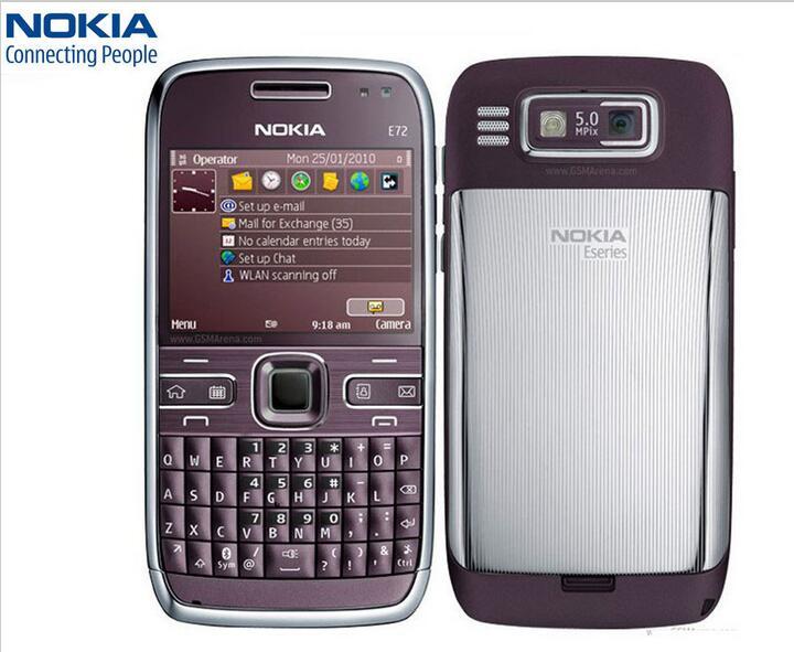 Original Nokia E72 3G network WIFI GPS Unlocked Mobile Phone 2.4 in 5MP Camera