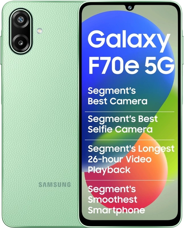 Samsung Galaxy F70e 5G ( Green, 128GB 6GB RAM) Dimensity 6300 Global Version