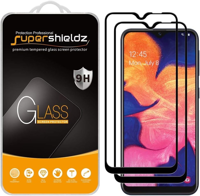 2PCS Tempered Glass Screen Protector for Samsung Galaxy A10E Full Screen Coverag