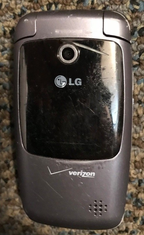 READ FIRST LG VX5400 Gray Verizon Flip Cellular Phone Fast Shipping Fair Used