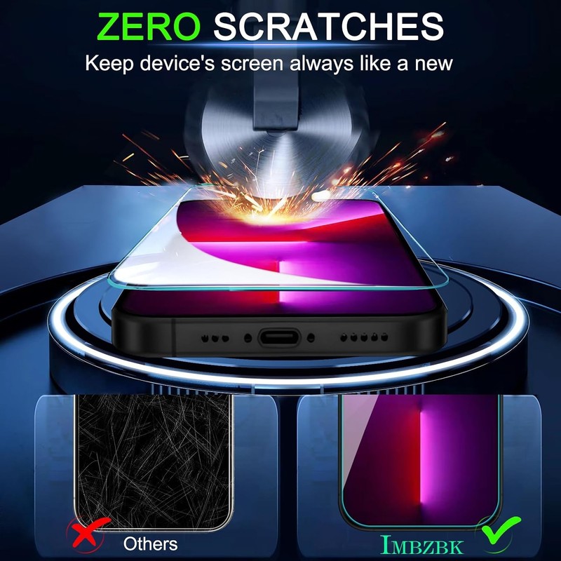 3PCS Screen Protector & Camera Lens Protector for iPhone 13 Pro 6.1 Inch Case Fr gallery