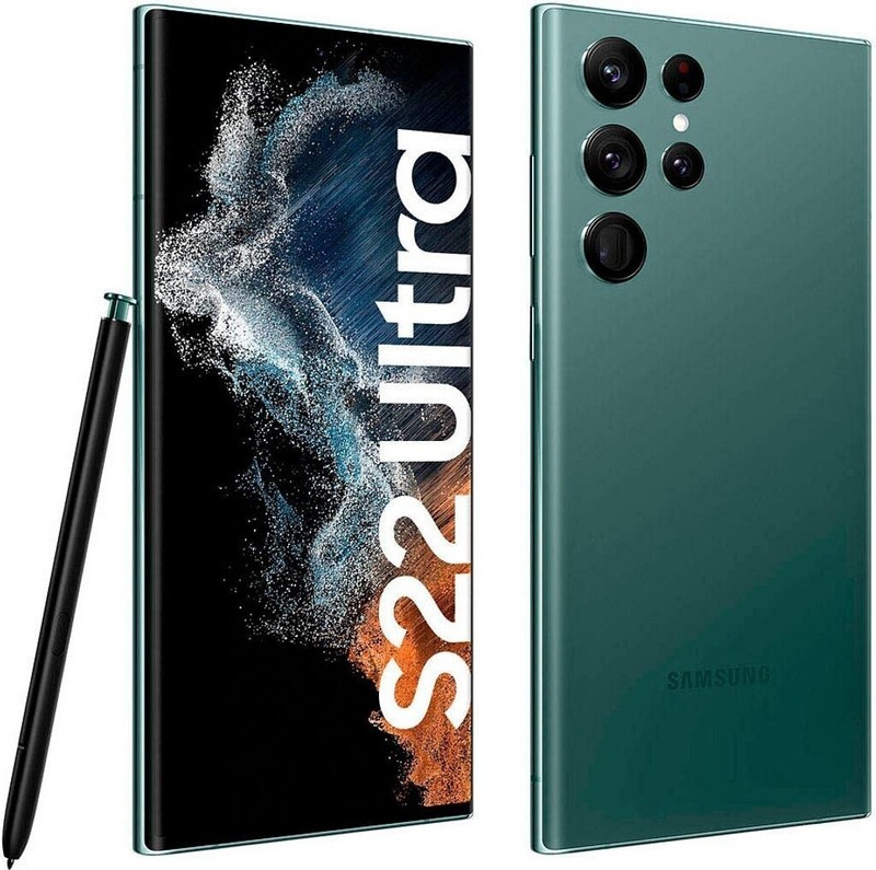 New Sealed Samsung S22 Ultra 5G SM-S908U1 256GB Green Single SIM eSIM Factory