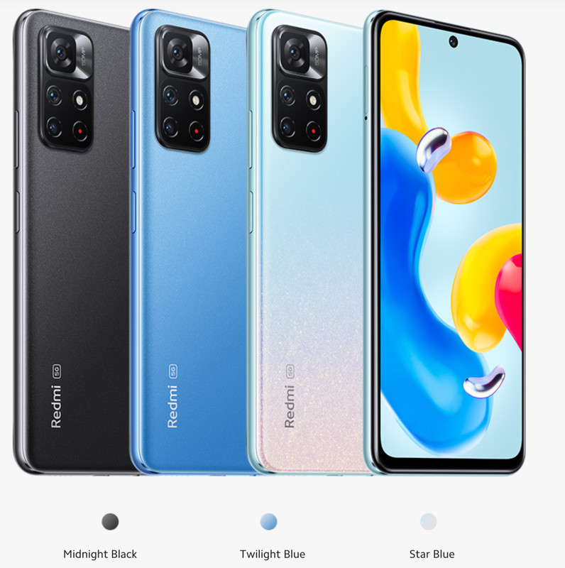 Xiaomi Redmi Note 11S 5G Midnight Black – 4GB RAM – 128GB ROM – Global Ver – NEW