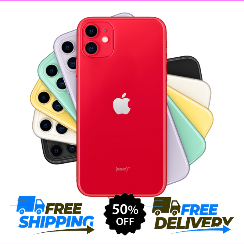 Apple iPhone 11 64GB/128GB – Black, Red – Verizon, AT&T – Free Shipping!