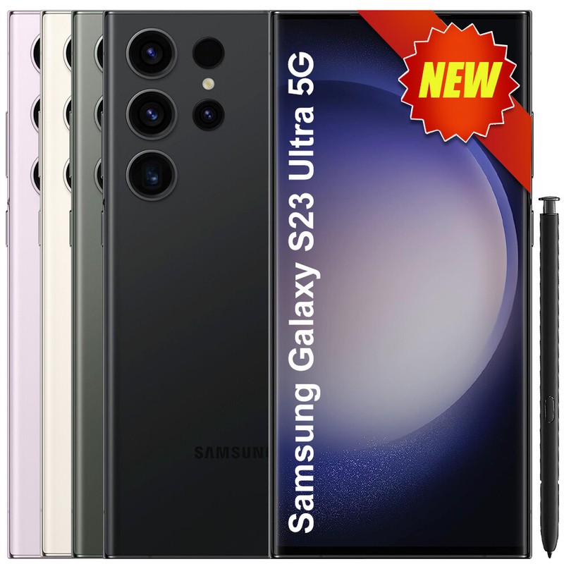 NEW 💥 Samsung Galaxy S23 Ultra 5G 256/512GB FACTORY UNLOCKED Smartphones Sealed