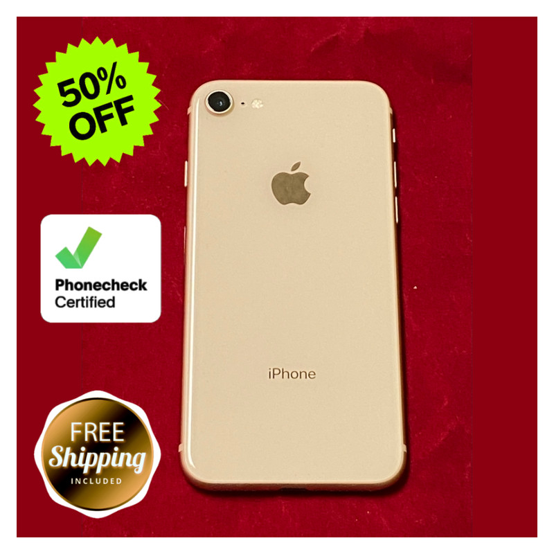 Apple iPhone 8 64GB/256GB – Unlocked, Gold/Silver/Gray, Verizon, AT&T, T-Mobile