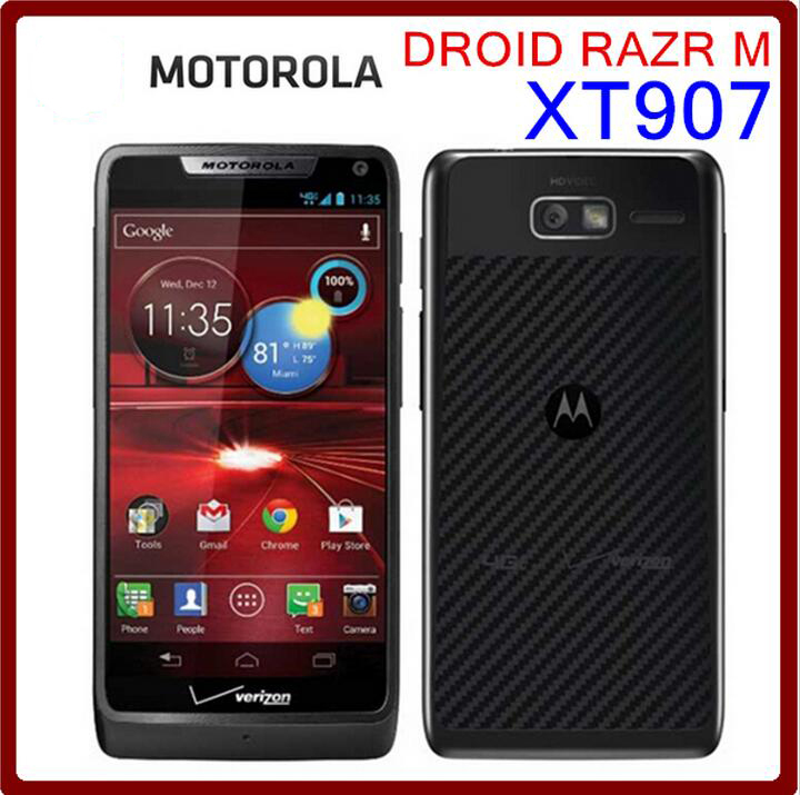 Unlocked Original Motorola DROID RAZR M XT907 Mobile Phone 4.3&Prime; 8GB ROM 8MP GPS
