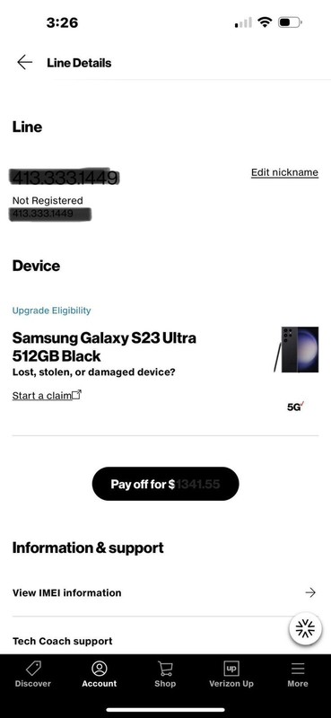 Samsung Galaxy S23 Ultra - 512 GB - Black (Verizon) (Dual SIM (SIM + eSIM)) gallery