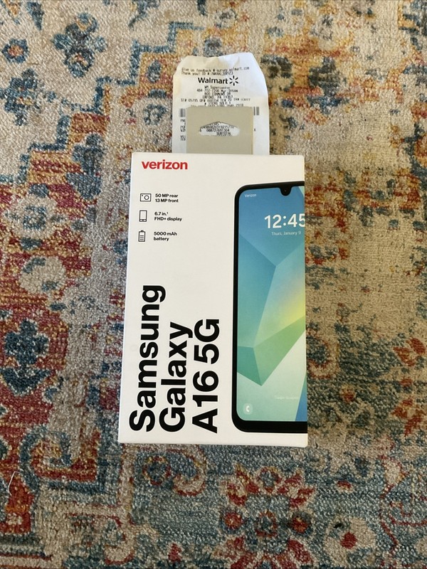 NEW IN BOX VERIZON PREPAID NO CONTRACT SAMSUNG GALAXY A16 5G 128GB ACTIVATED