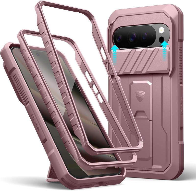 for Google Pixel 10 Pro XL Case with Slide Camera Cover & Built-in Screen Protec