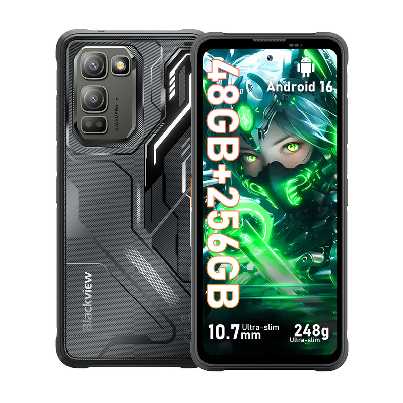 Blackview FORT 5 AI Rugged Smartphone 48GB+256GB 6.78&Prime; 120Hz Android16 NFC 108MP