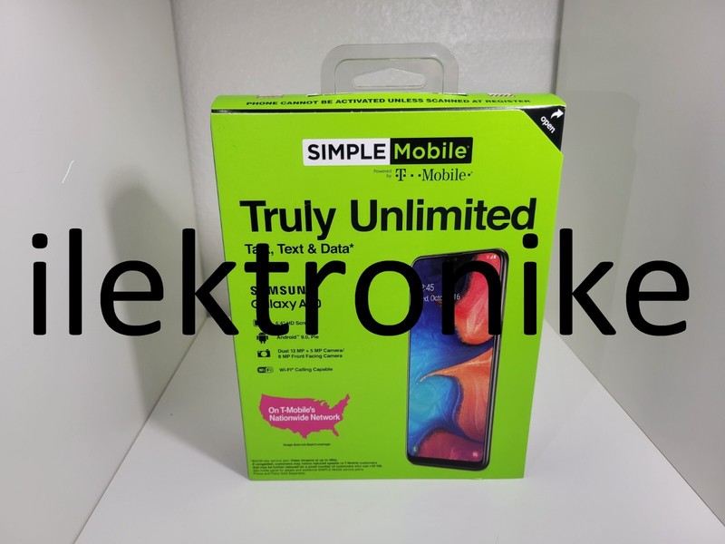 Brand NEW Samsung Galaxy A20 Simple Mobile Prepaid Smartphone