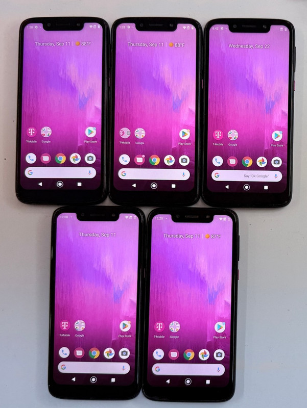 LOT OF 5 x UNLOCKED T-Mobile Alcatel REVVLRY XT1952-T 4G LTE Smart Phones *READ*