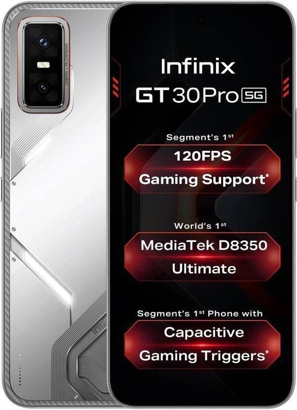 Infinix GT 30 Pro 5G+ (White 256 GB 8GB RAM)Dimensity 8350 Ultimate Unlocked