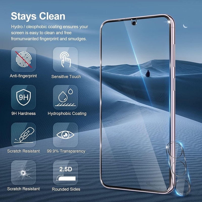 5in1,for Samsung Galaxy S23 Plus Protective Film, Tempered Glass for Camera Lens gallery