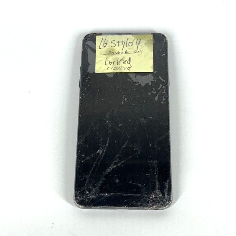 LG Stylo 4 32GB Black LM-Q710TS Cracked – As IS FOR PARTS