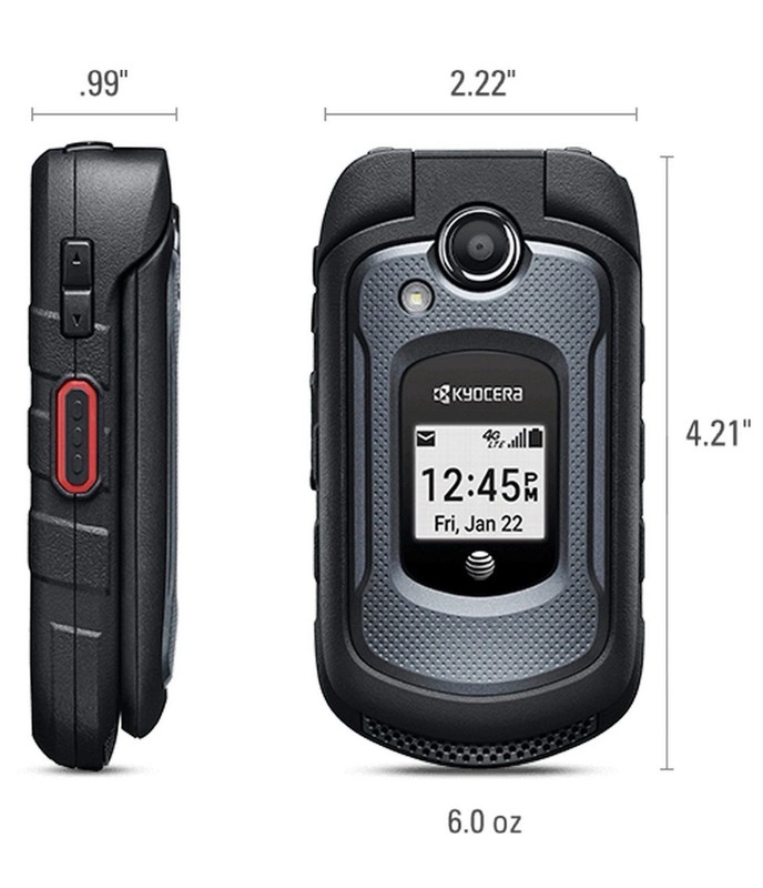 Unlocked - Kyocera DuraXE E4710 8GB Ultra Rugged Flip Phone - Tested - C Grade