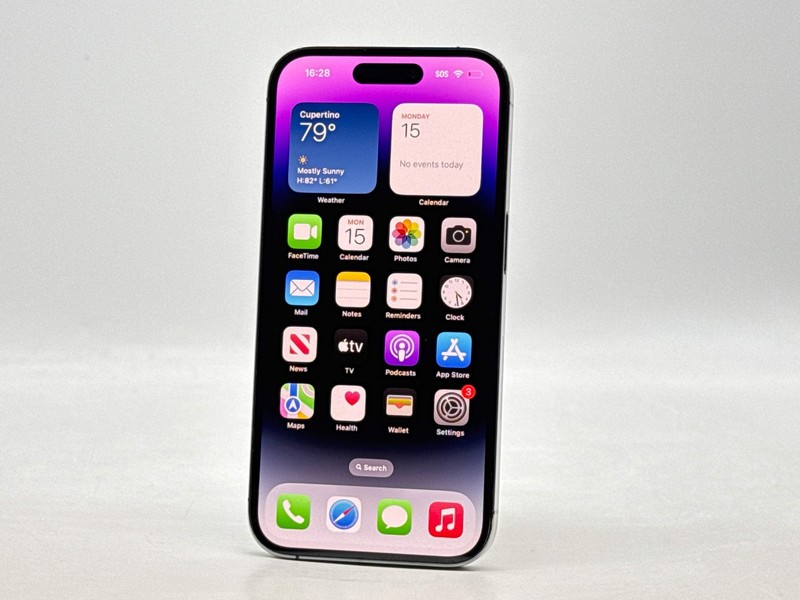 Unlocked Apple iPhone 14 Pro 6.1&Prime; A2650 128GB Deep Purple For Parts #228