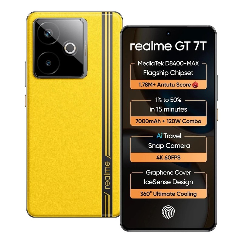 realme GT 7T Factory Unlocked-Dual SIM-Global ROM-12GB RAM 256GB