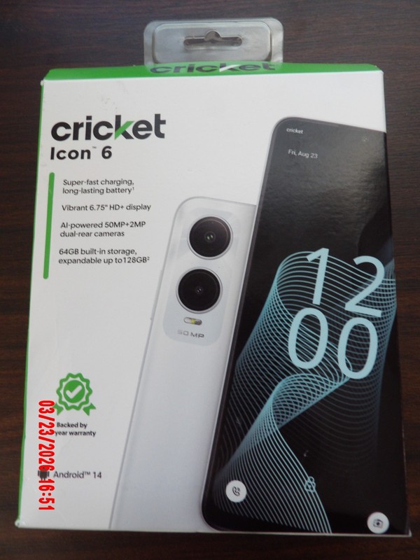 NEW Cricket Icon 6 (SL219) [Network Locked – Cricket]