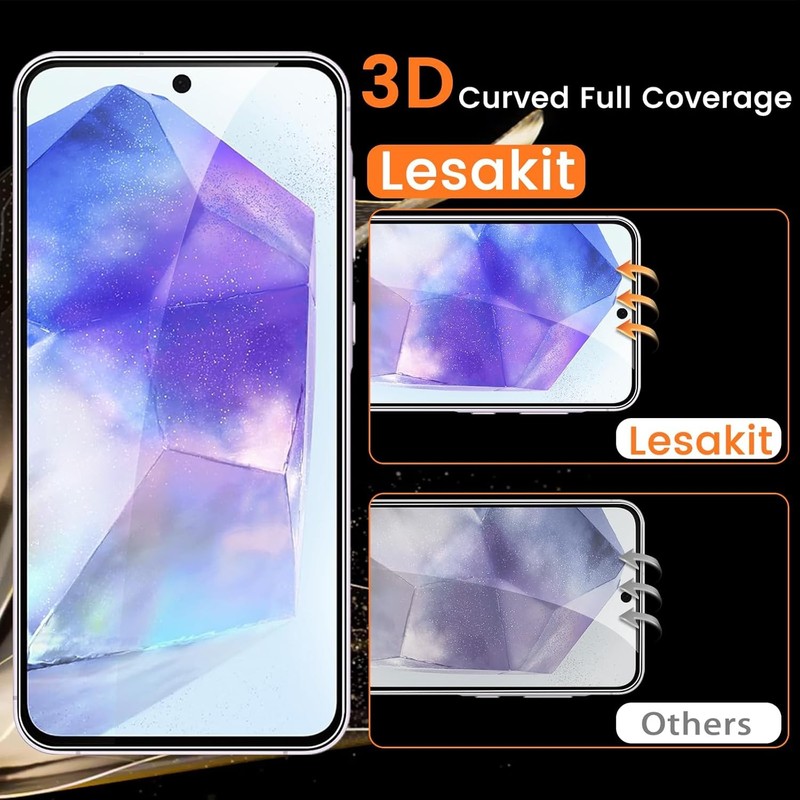 4PCS Screen Protector & Camera Lens Protector for Samsung Galaxy A55 5G 9H Hardn gallery