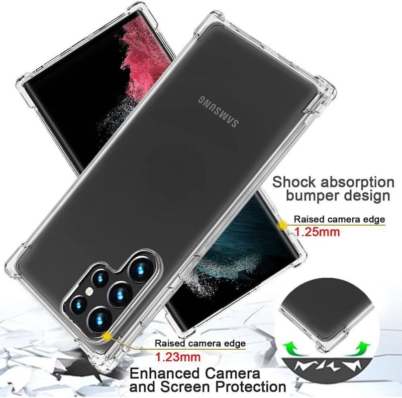 For Samsung Galaxy S23+ S22+ S22 Silicone Soft Shockproof Clear Case Cover lot gallery