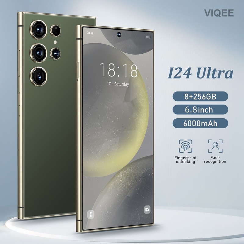 I24 Ultra Android 13 Smartphone – 6.8&Prime;HD Display 6000mAh Battery 8GB+256GB