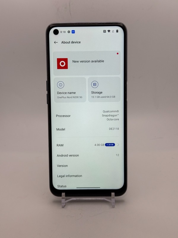 OnePlus Nord N200 5G – Blue – 64GB – (T-Mobile) – Smartphone – Works Great