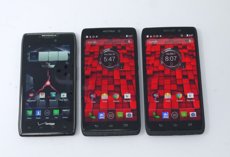 Lot of 3 Working Motorola Droid Razr MAXX / Droid Maxx Android Smartphones