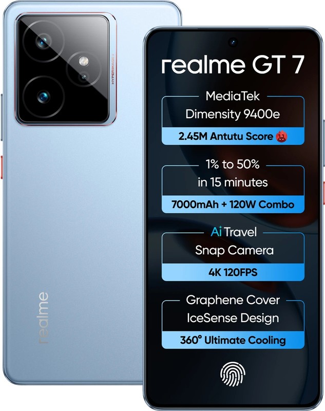 realme GT 7 Factory Unlocked-Dual SIM-Global Version-8GB RAM 256GB-NO USA TARIFF