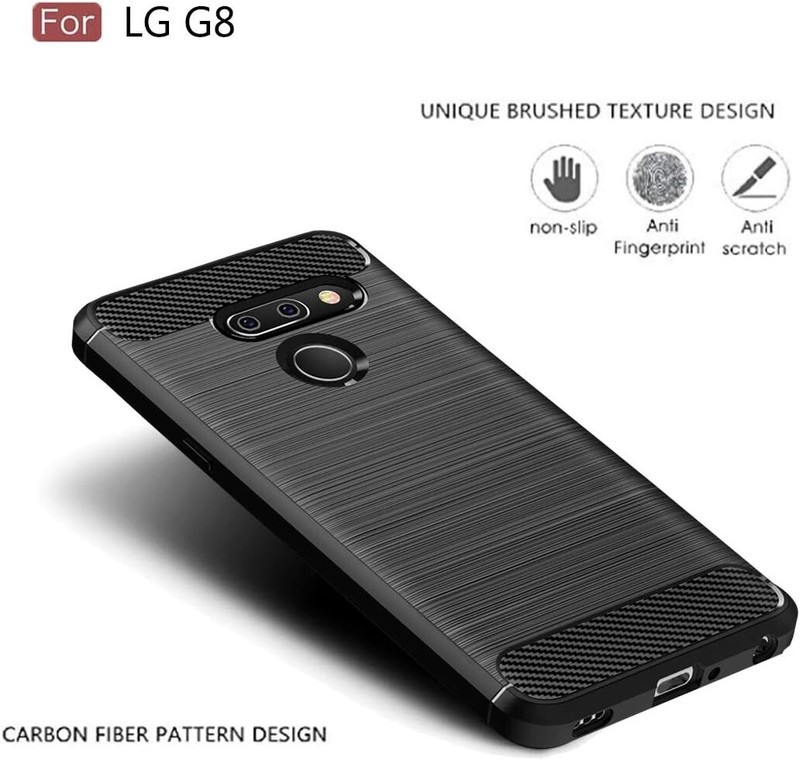 For Motorola Moto G7 Power /G7 Supra Case Soft TPU Anti-Fingerprint Cover Black gallery