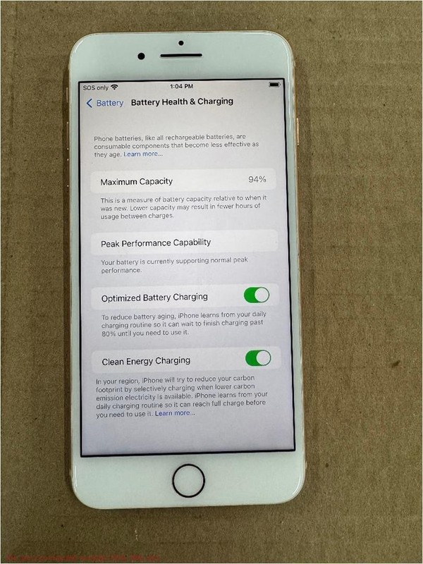 iPhone 8 Plus 64GB Gold SEE DETAILS UNKNOWN CARRIER