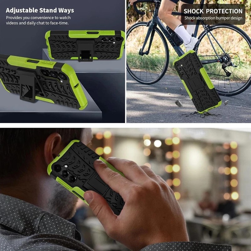 For Samsung Galaxy A16 5G Case Double-Layer Shockproof + Screen Protecto, Stand gallery