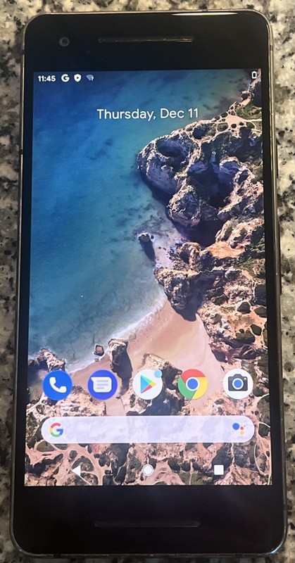 Google Pixel 2, 64gb, G011A, (Unlocked), Android, Cracked Back Glass, 4G-LTE,🔥