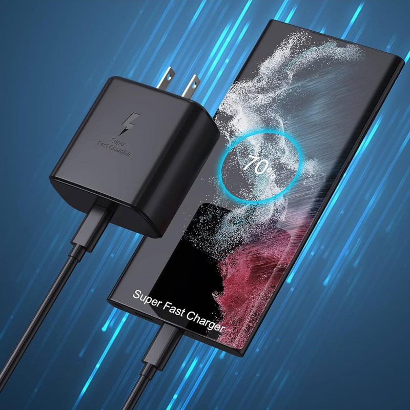 45W Power Adapter 6ft Fast Charger Cable For Samsung Galaxy S24 S23 S22 S21 S20 gallery