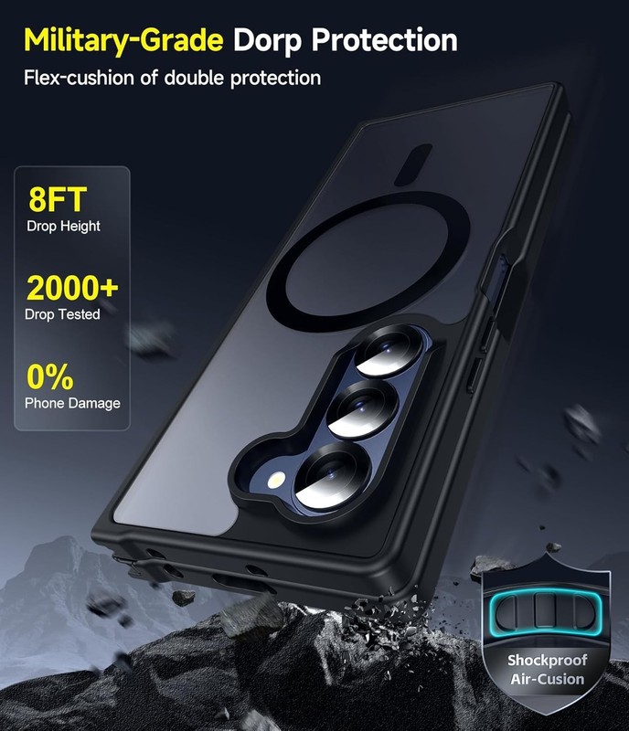 for Galaxy Z Fold 6 Case 2Pcs Screen Protector, Magnetic Integrated Structure gallery