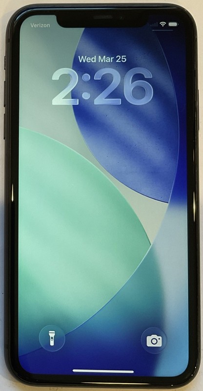 GSM UNLOCKED iPhone 11, 64GB A2111 MHC43LL/A iOS 26.3, (76% BATTERY) FOR REPAIR