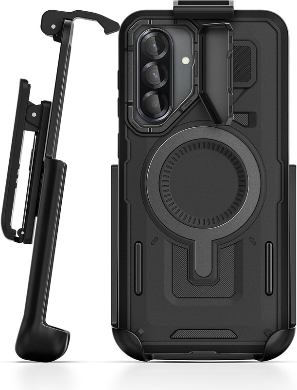 Samsung Galaxy A36 5G Case with Belt Clip Holster and Heavy-Duty Camera Lens Cov