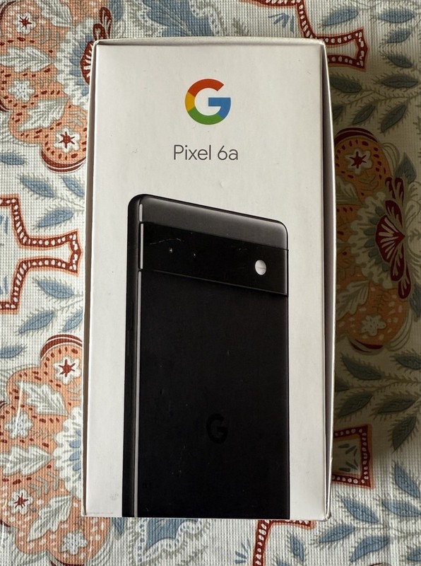 NIB Google Pixel 6a – 128 GB – BLACK – Total by Verizon Locked – FREE SHIPPING