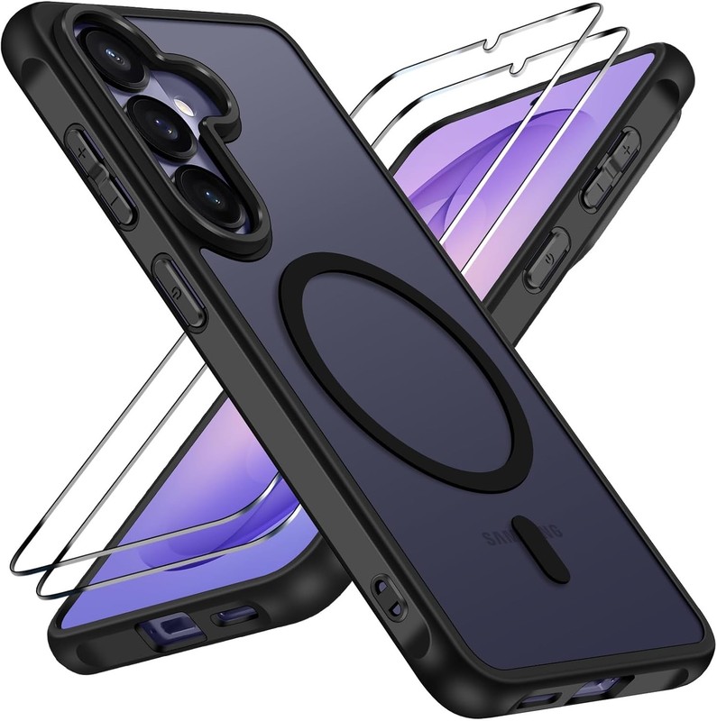 Samsung Galaxy S26 Plus 5G 6.7 » 3-in-1 Magnetic Case with Screen Protector Blac