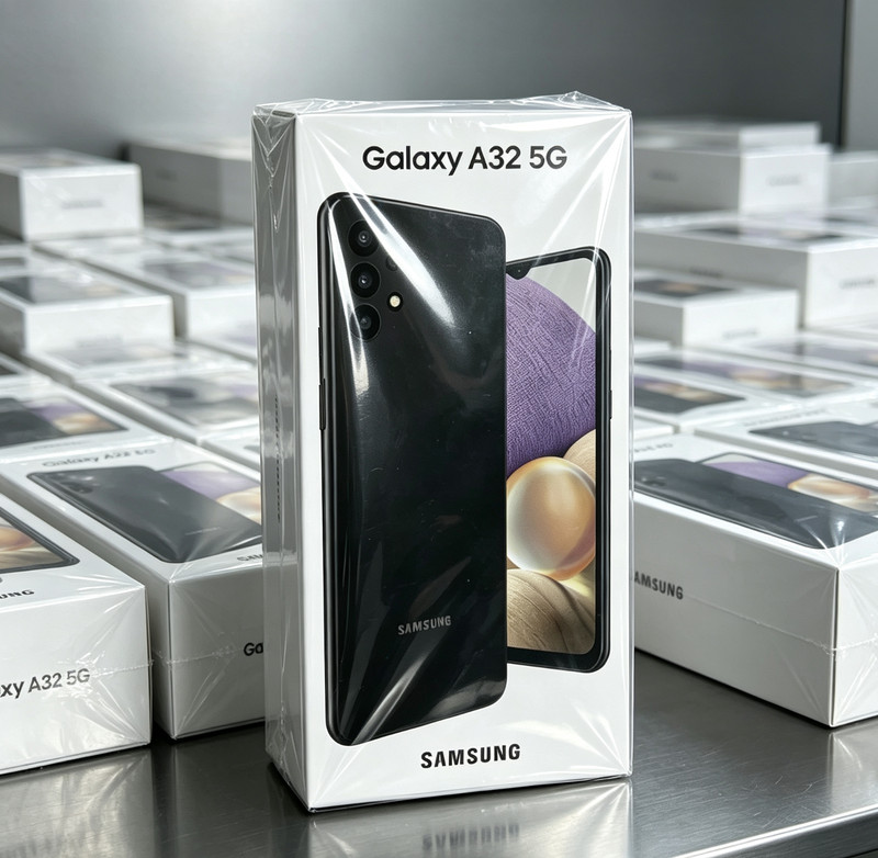 New💯Samsung Galaxy A32 5G SM-A326U1 64GB 4GB Black 6.5"Factory Unlocked USA